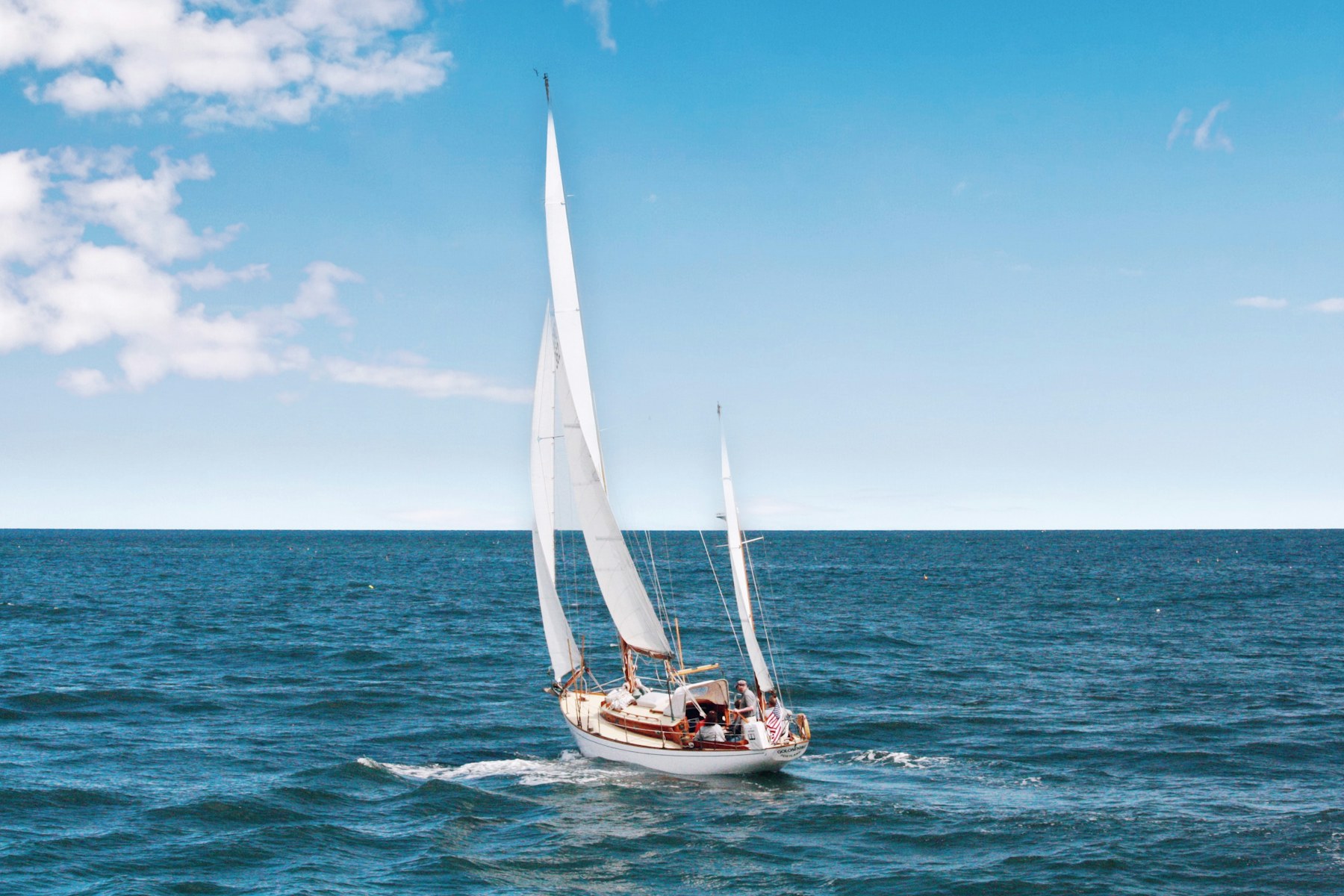 Captain preparing a boat for a charter trip